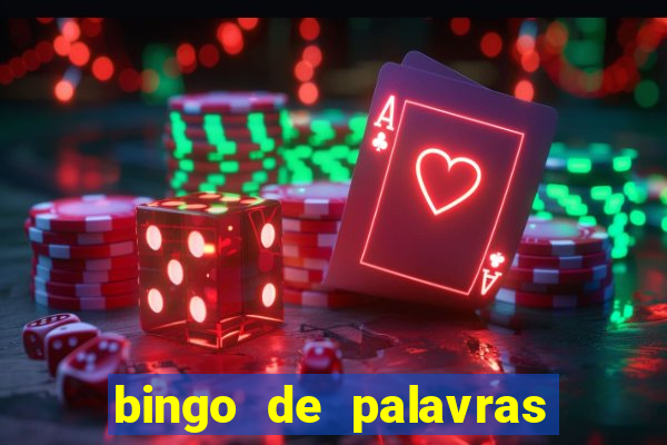 bingo de palavras cha de bebe